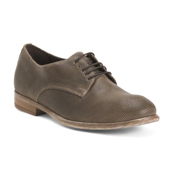 SOLDINI Men's Made In Italy Leather Casual Oxfords